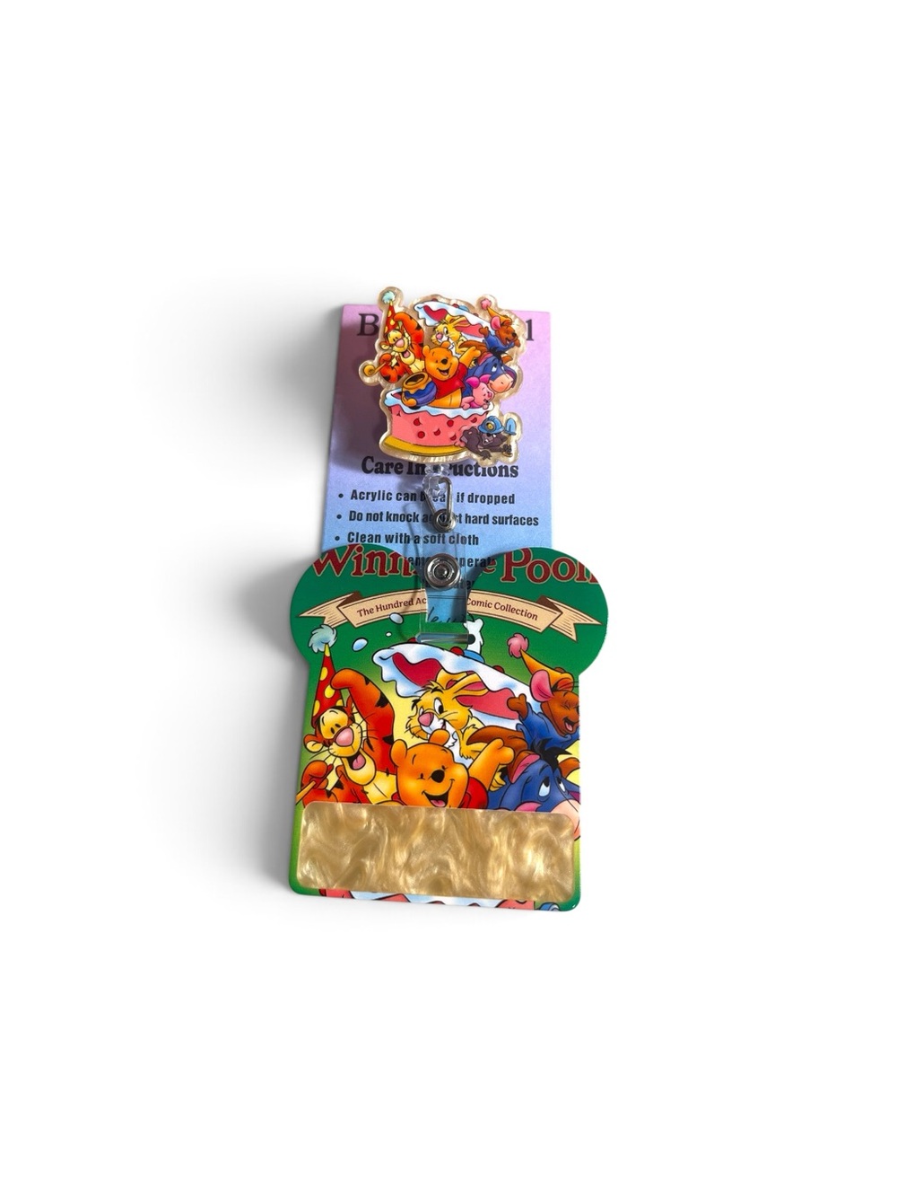 Winnie the Pooh Decorative Badge Reel - Multicolor